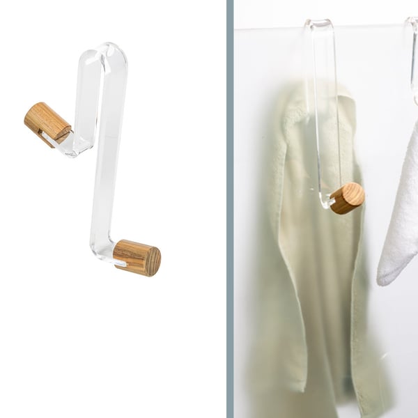 Άγκιστρο ντουζιέρας διπλό Panarea CP411GA2